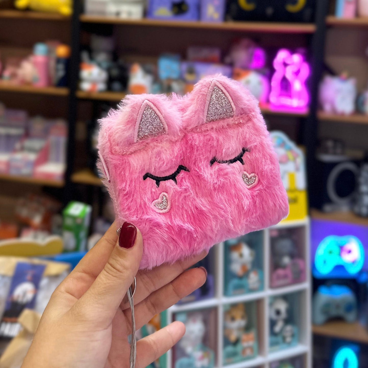 Portafoglio in Peluche Rosa SJ Gang