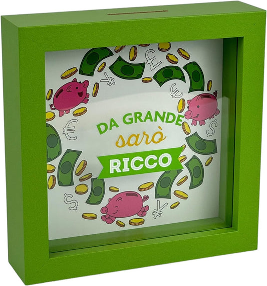 Salvadanaio Quadretto – "Da grande sarò ricco"