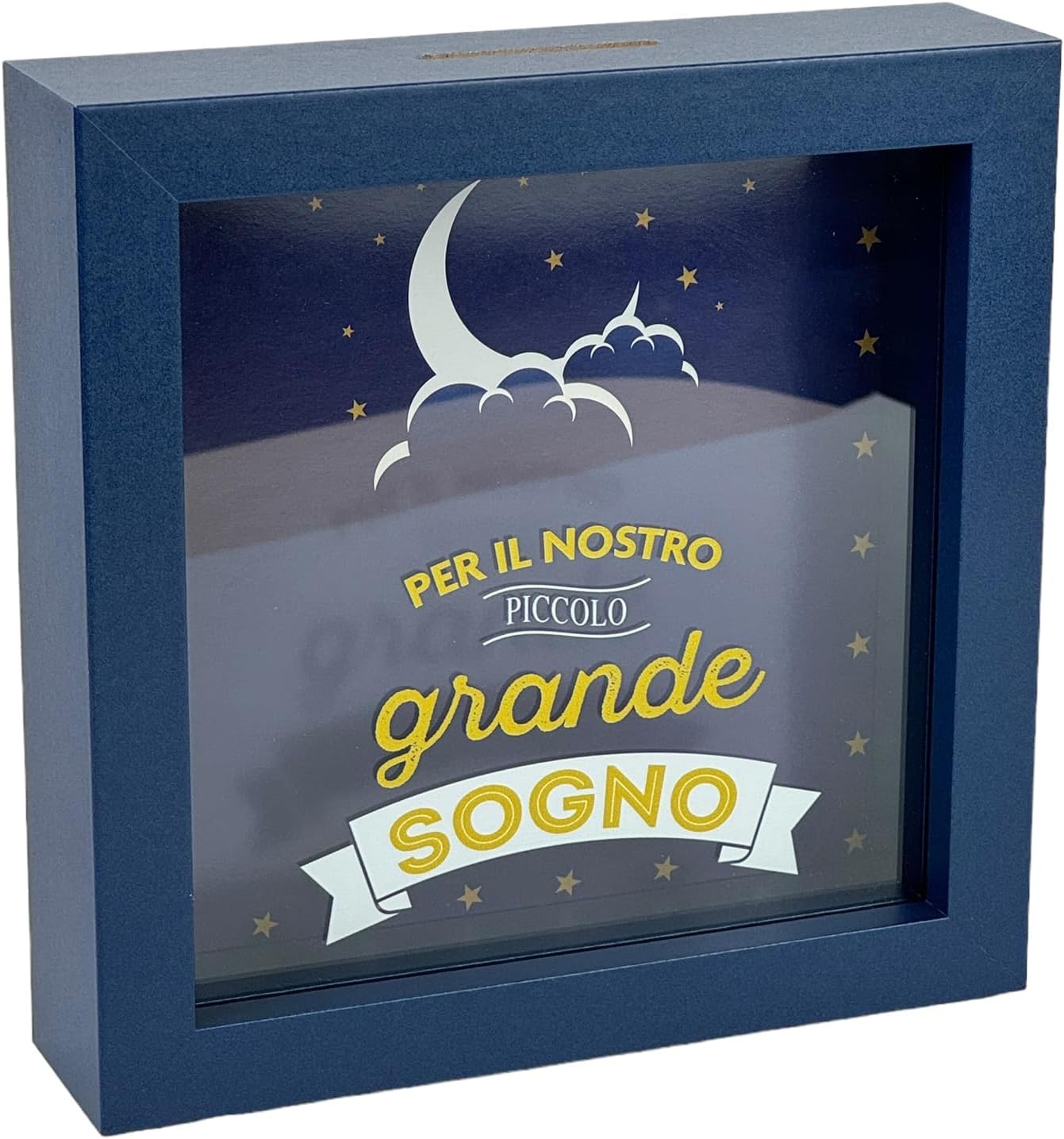 Salvadanaio Quadretto – “Per il Nostro Piccolo Grande Sogno” 🌙⭐