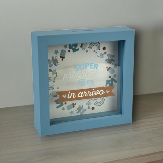 Salvadanaio Quadretto – “Super Programma per Due in Arrivo” 💙💗