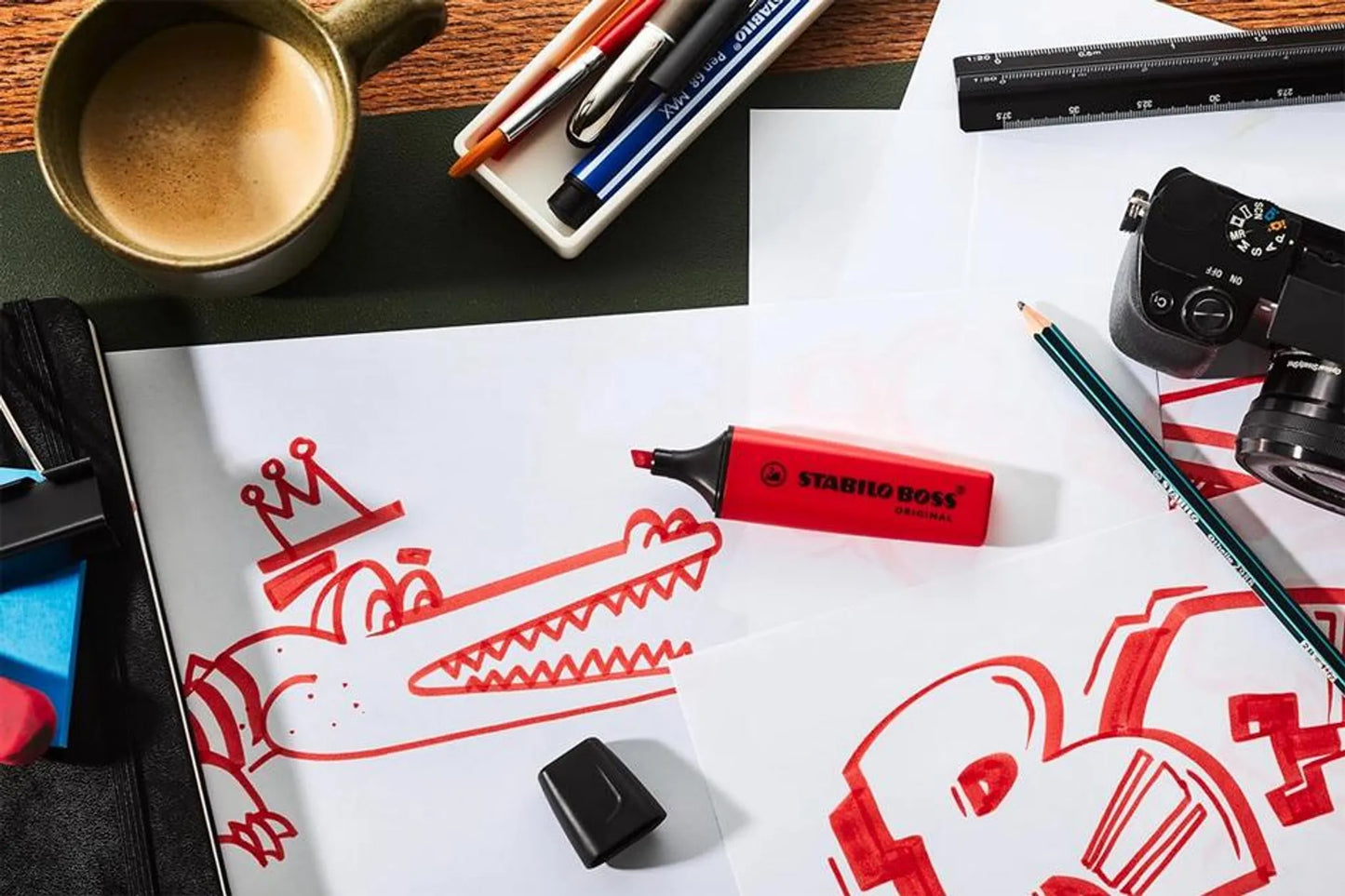 Evidenziatore STABILO BOSS ORIGINAL – Rosso