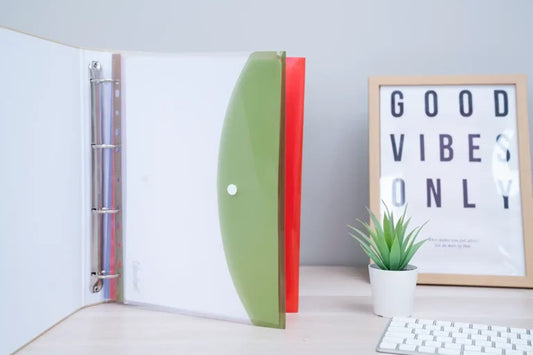 Portadocumenti A4 con bottone Verticale orizzontale