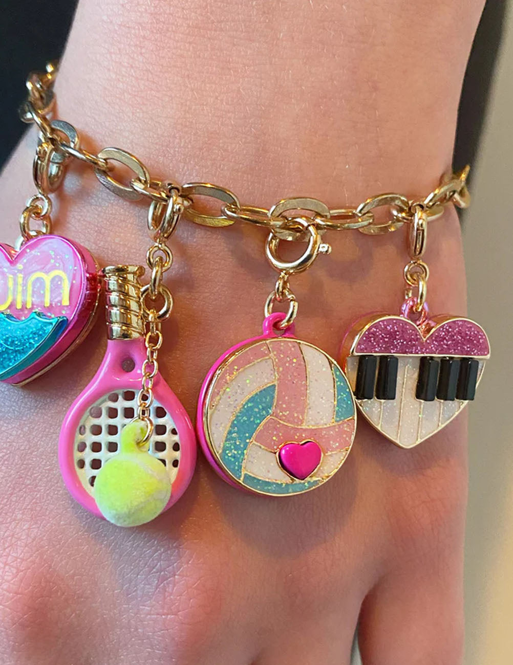 Charm PALLAVOLO Glitterato