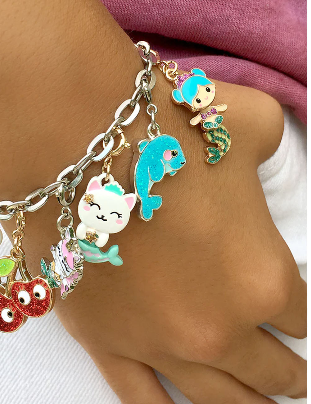 Charm SIRENA girevole in oro