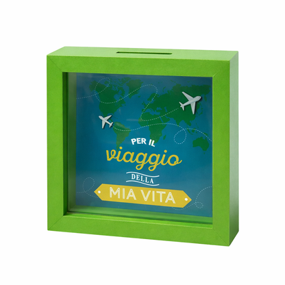 Salvadanaio Quadretto - "Per il viaggio della mia vita"