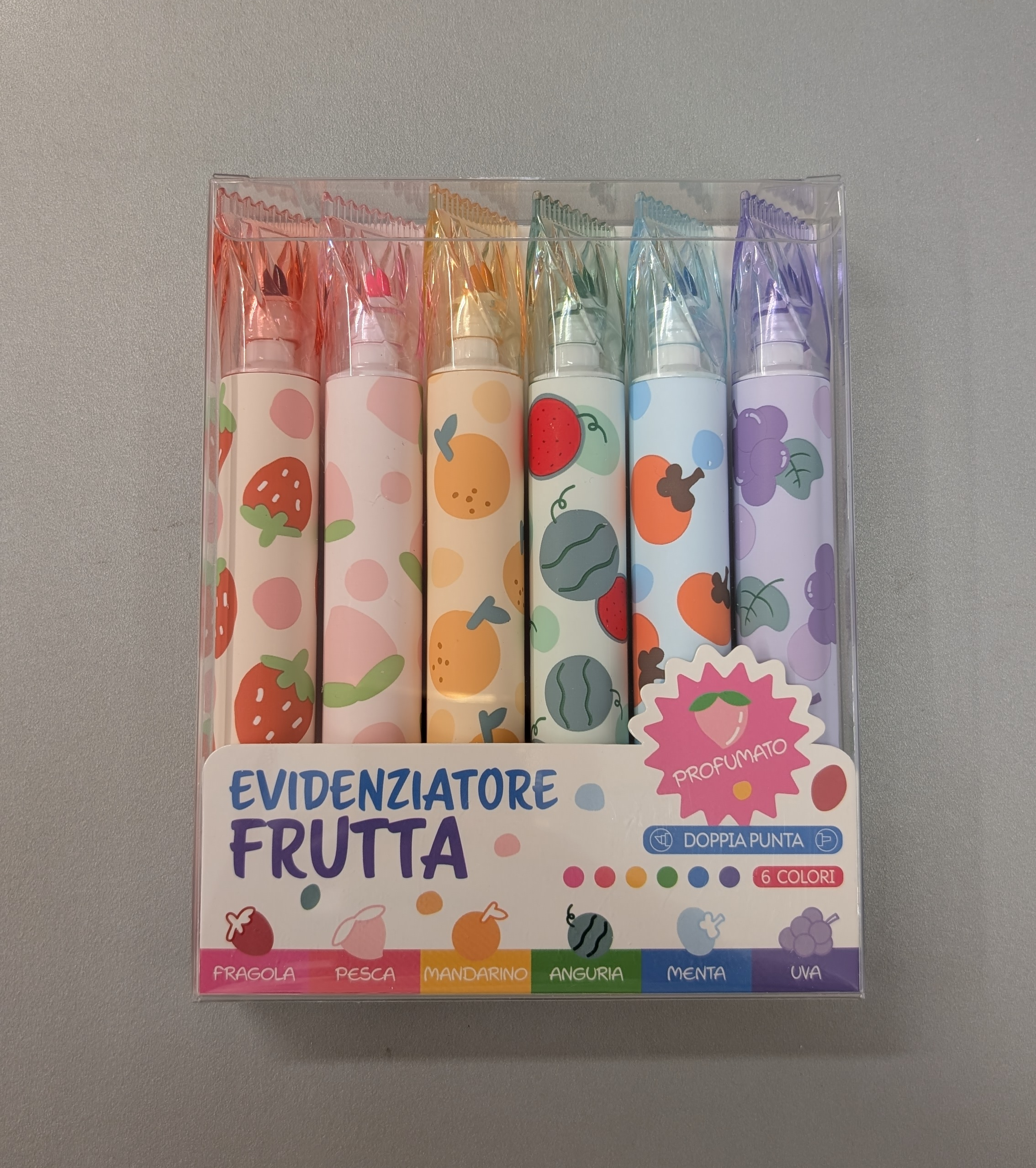 Evidenziatori doppia punta alla frutta