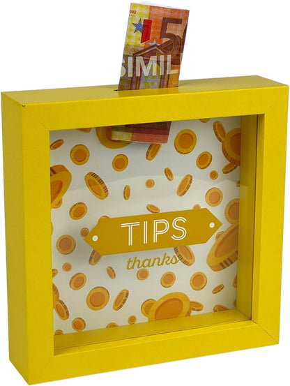 Salvadanaio Quadretto – “Tips, Thanks” 💛💰