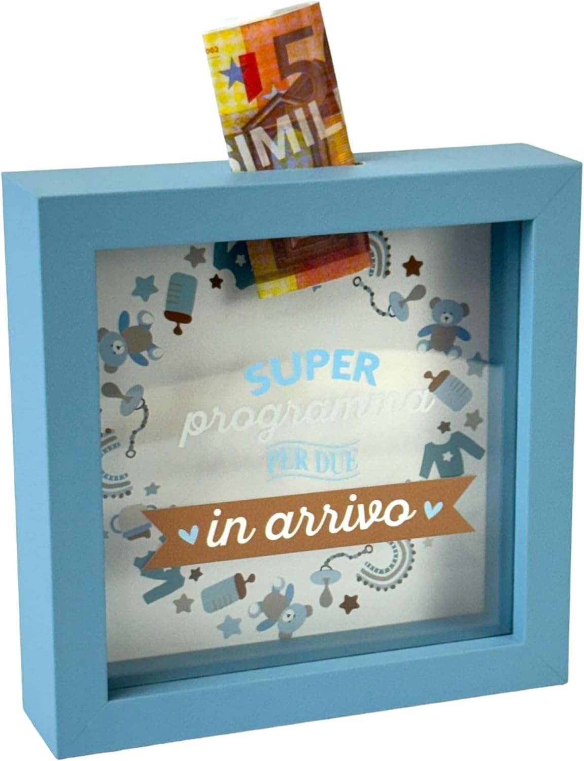 Salvadanaio Quadretto – “Super Programma per Due in Arrivo” 💙💗