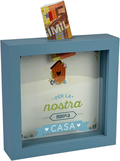 Salvadanaio Quadretto – “Per la Nostra Nuova Casa” 🏡💙