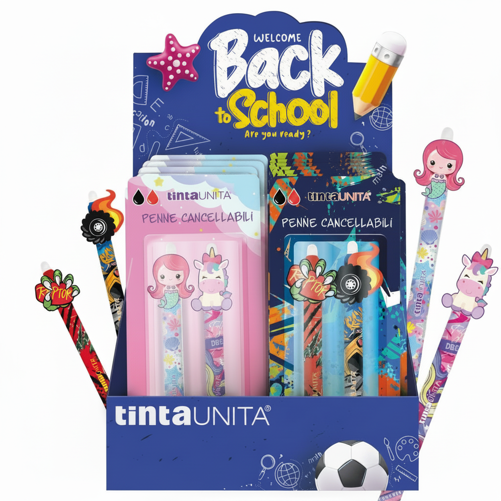 Penne Cancellabili Tinta Unita Clic Clac 0.7 BLU-ROSSO