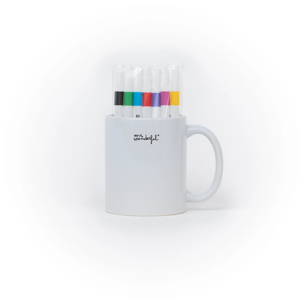 Set tazza da colorare + pennarelli Papà orso – Solo per veri artist-orsi