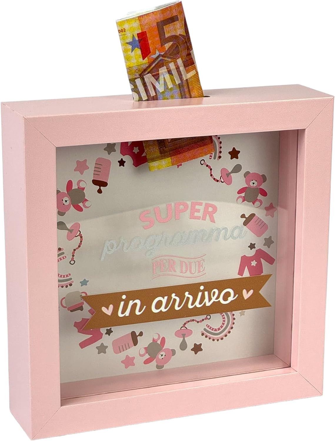 Salvadanaio Quadretto – “Super Programma per Due in Arrivo” 💙💗