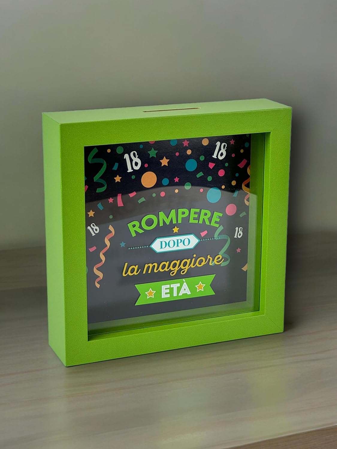 Salvadanaio Quadretto – “Rompere Dopo la Maggiore Età” 🎉💸