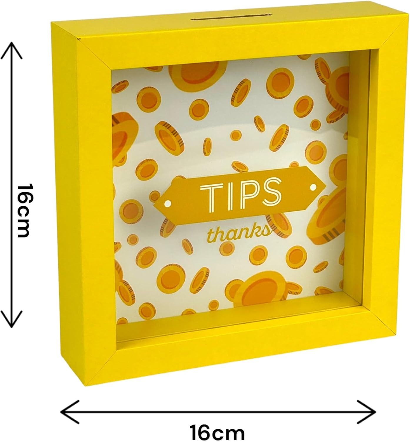 Salvadanaio Quadretto – “Tips, Thanks” 💛💰