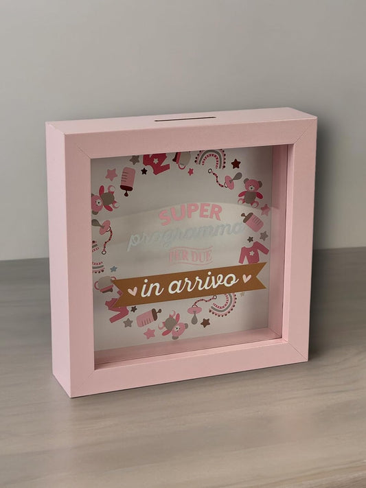 Salvadanaio Quadretto – “Super Programma per Due in Arrivo” 💙💗