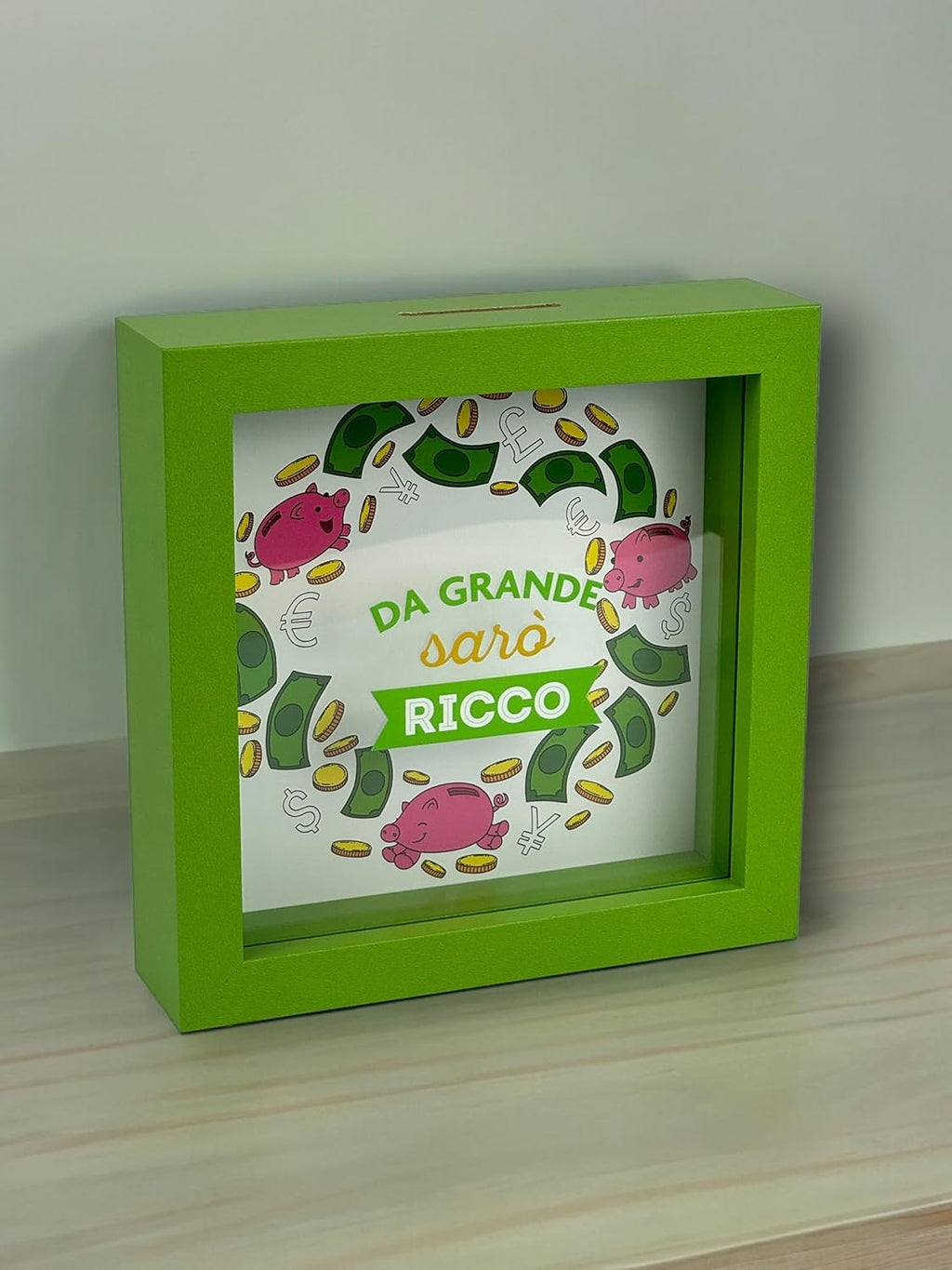 Salvadanaio Quadretto – "Da grande sarò ricco"