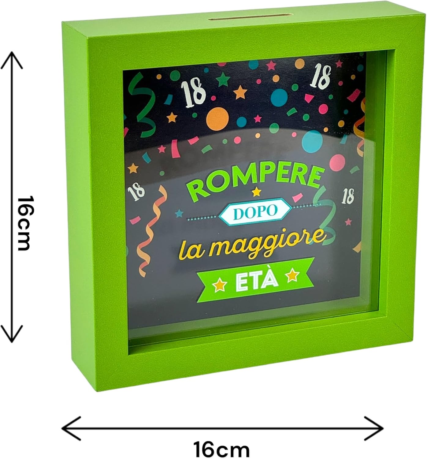 Salvadanaio Quadretto – “Rompere Dopo la Maggiore Età” 🎉💸