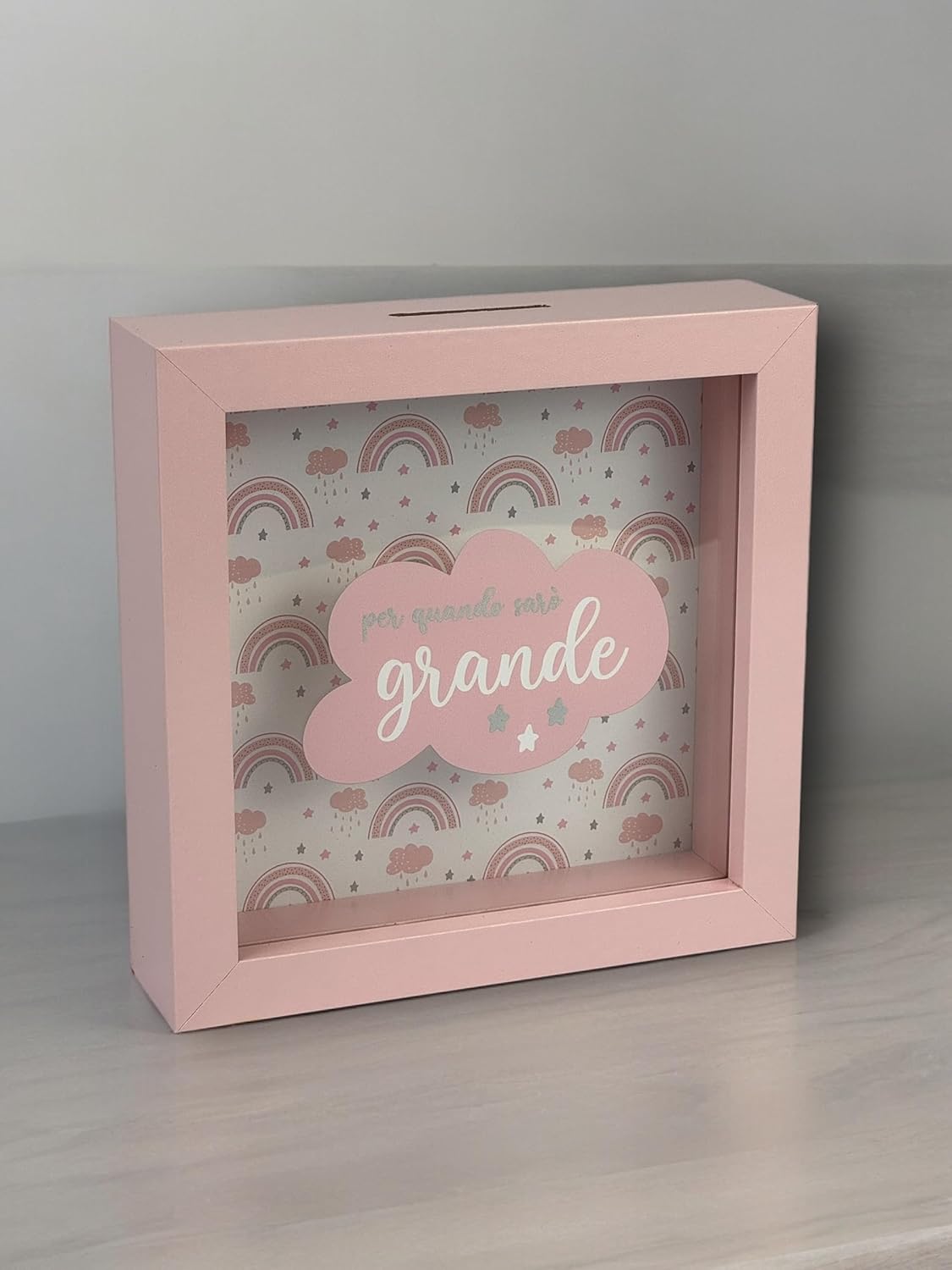 Salvadanaio Quadretto – “Per Quando Sarò Grande” 🌈💖