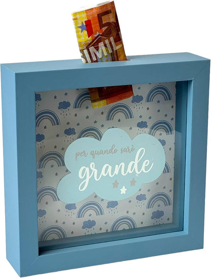 Salvadanaio Quadretto – “Per Quando Sarò Grande” 🌈💖