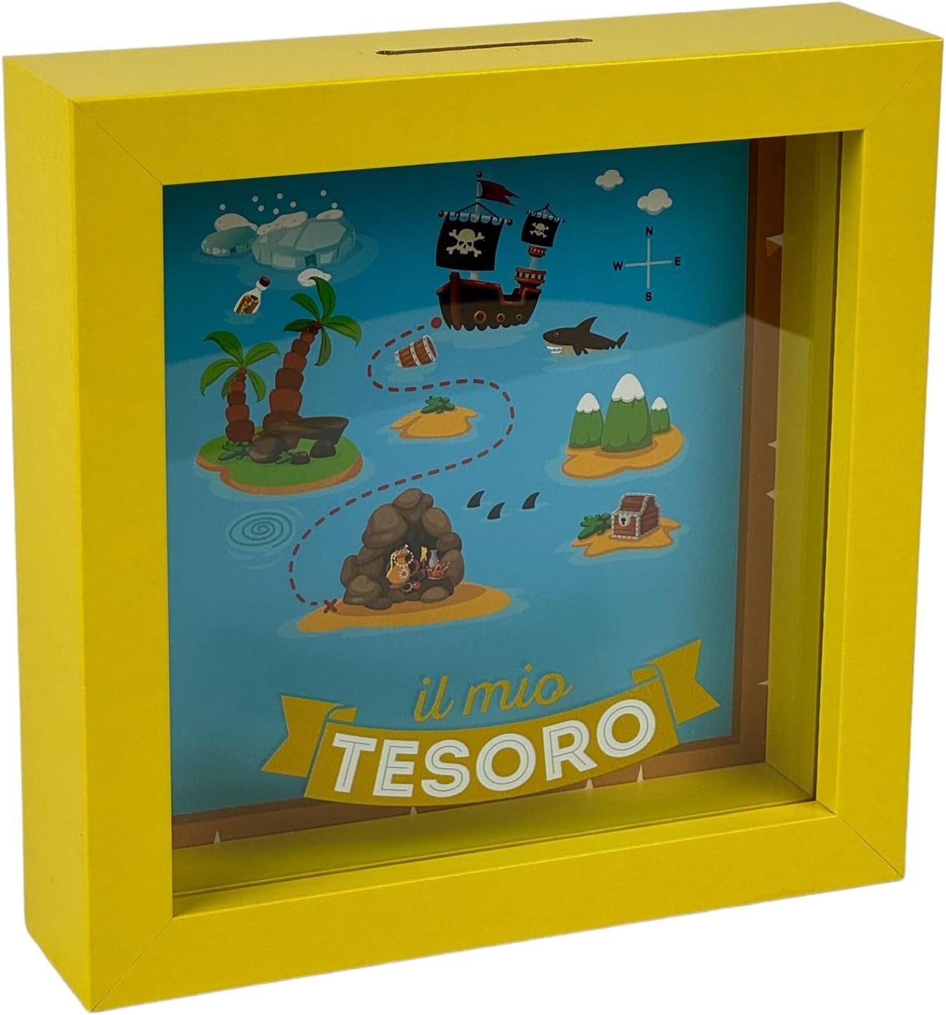 Salvadanaio Quadretto – “Il mio Tesoro” 🏴‍☠️💰