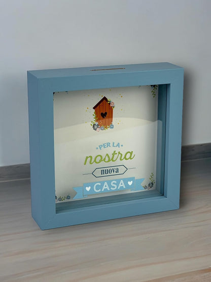 Salvadanaio Quadretto – “Per la Nostra Nuova Casa” 🏡💙