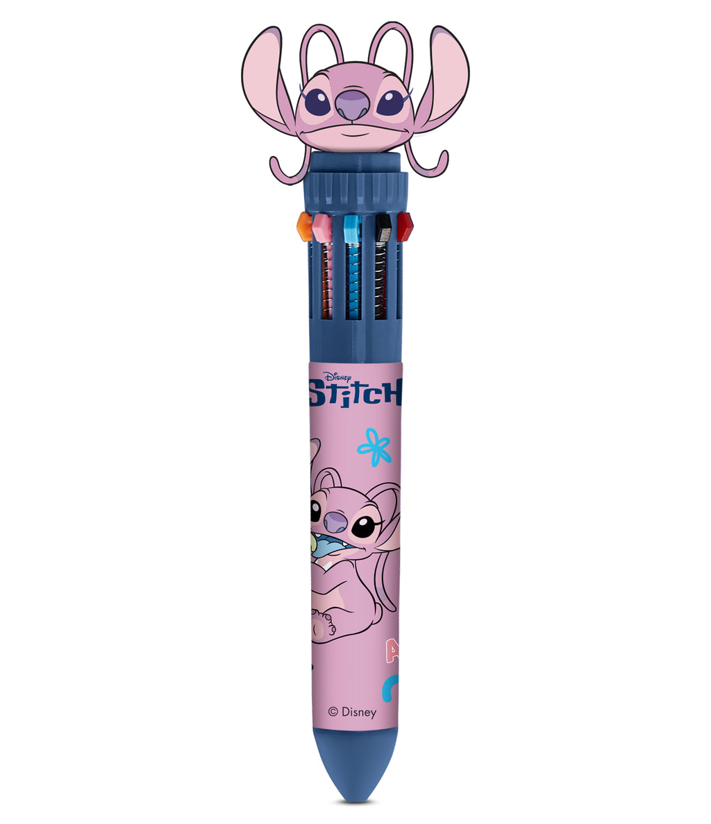 PENNA MULTICOLOR 10 COL. CON TOPPER LILO & STITCH