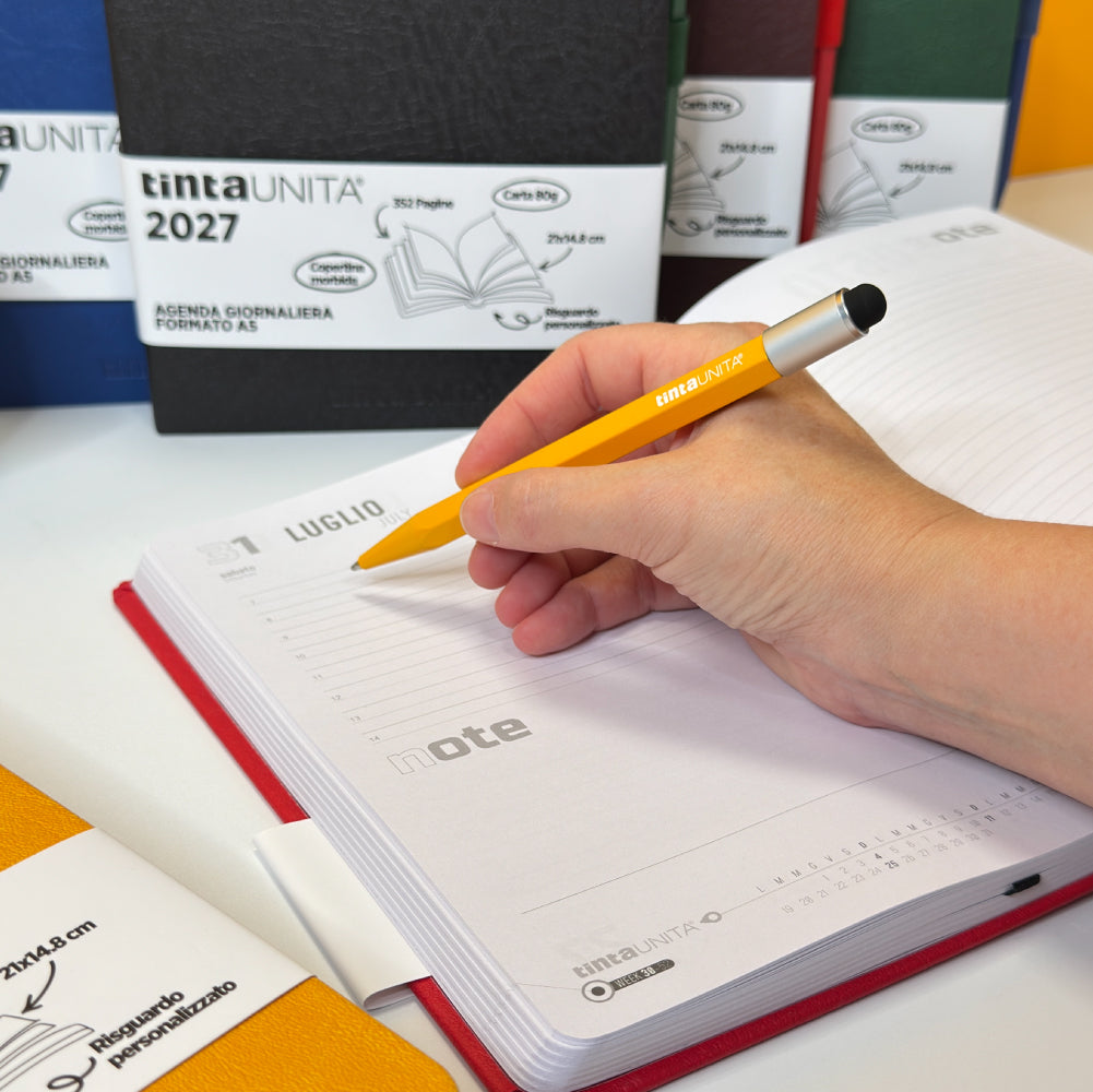Agenda Giornaliera A5 CONTRAST+ con Touch Pen