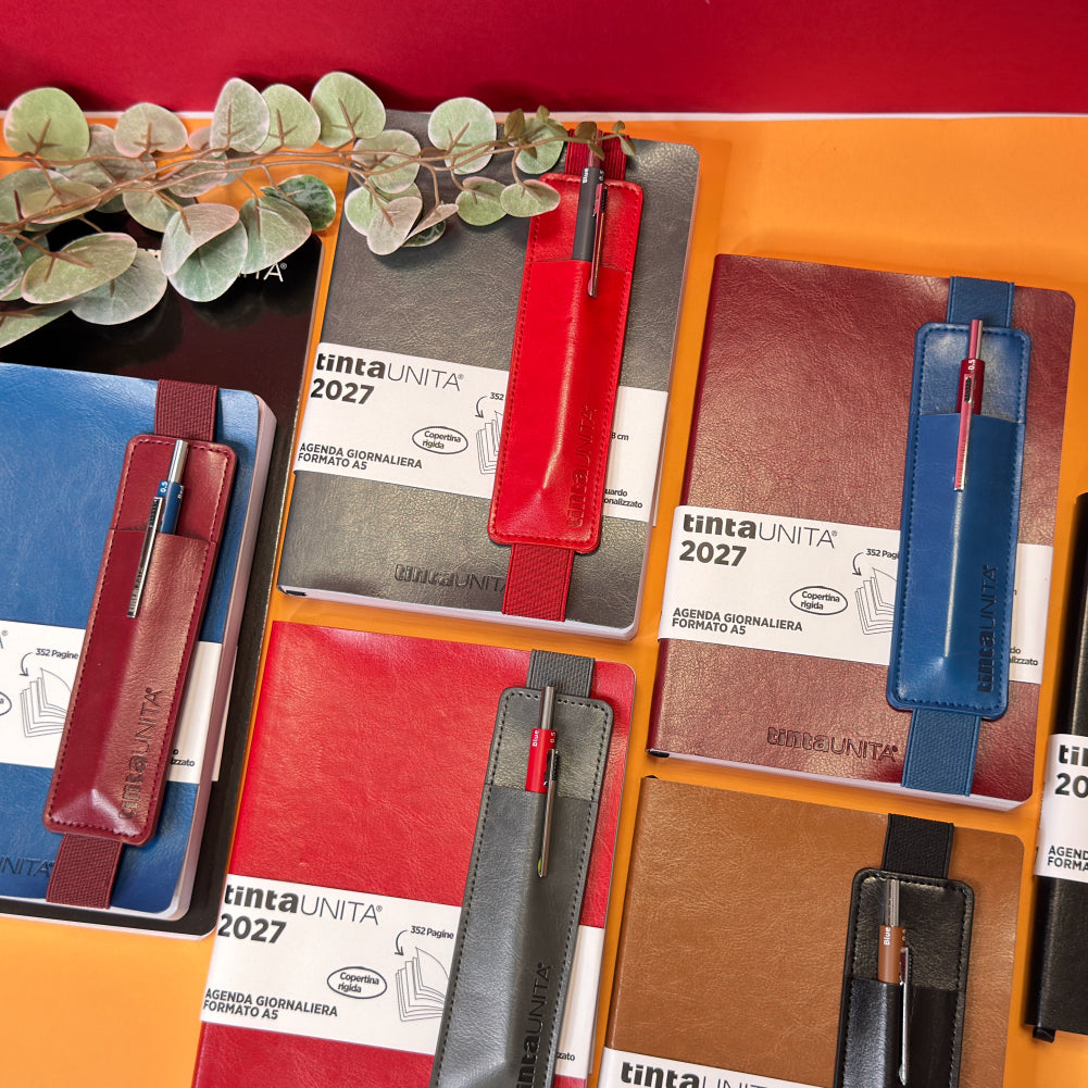 Agenda Giornaliera A5 con pouch CONTRAST+