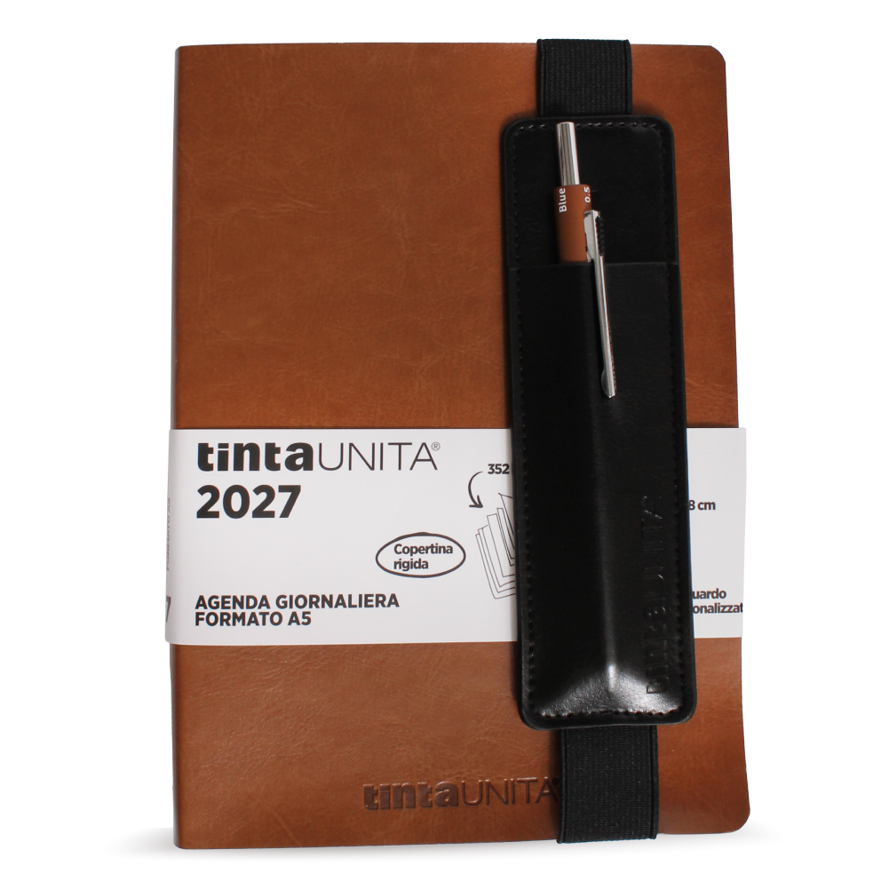 Agenda Giornaliera A5 con pouch CONTRAST+