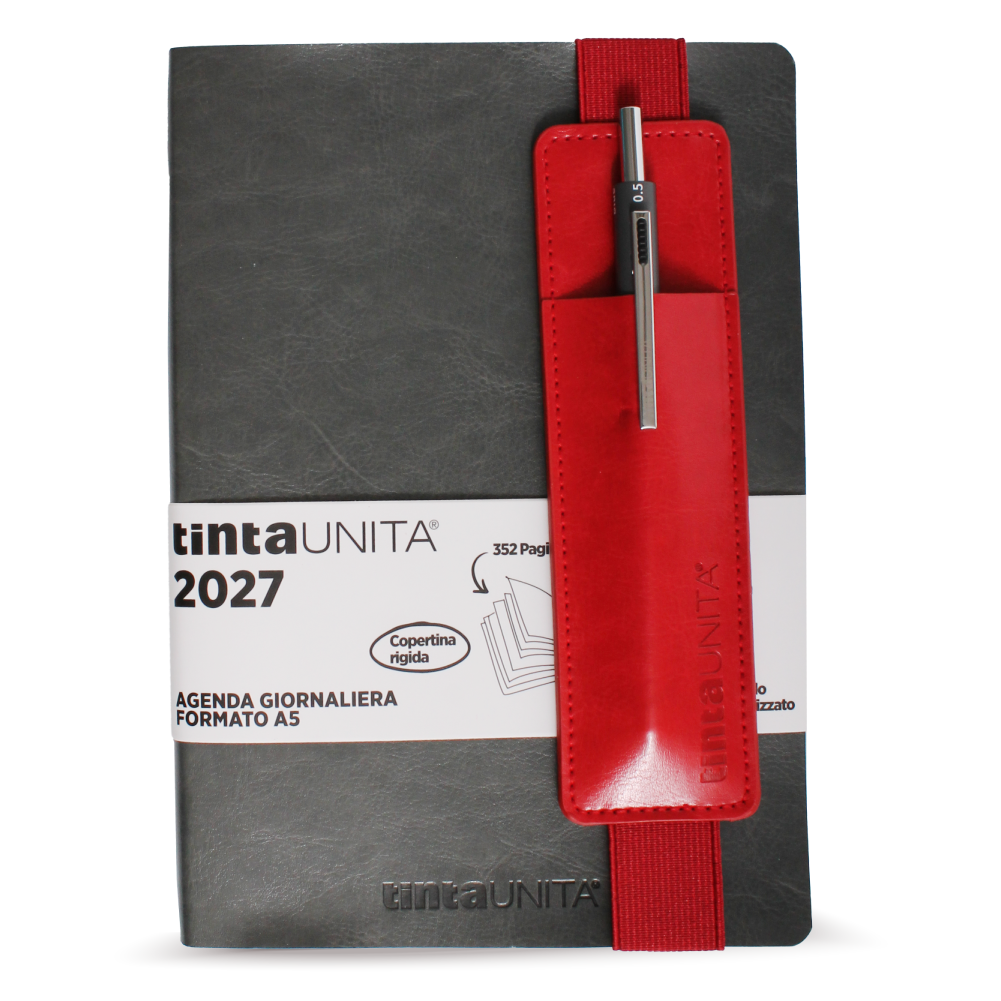 Agenda Giornaliera A5 con pouch CONTRAST+