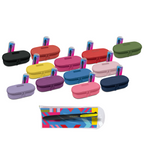 Astuccio Oval Tinta Unita + Penna 4 Colori
