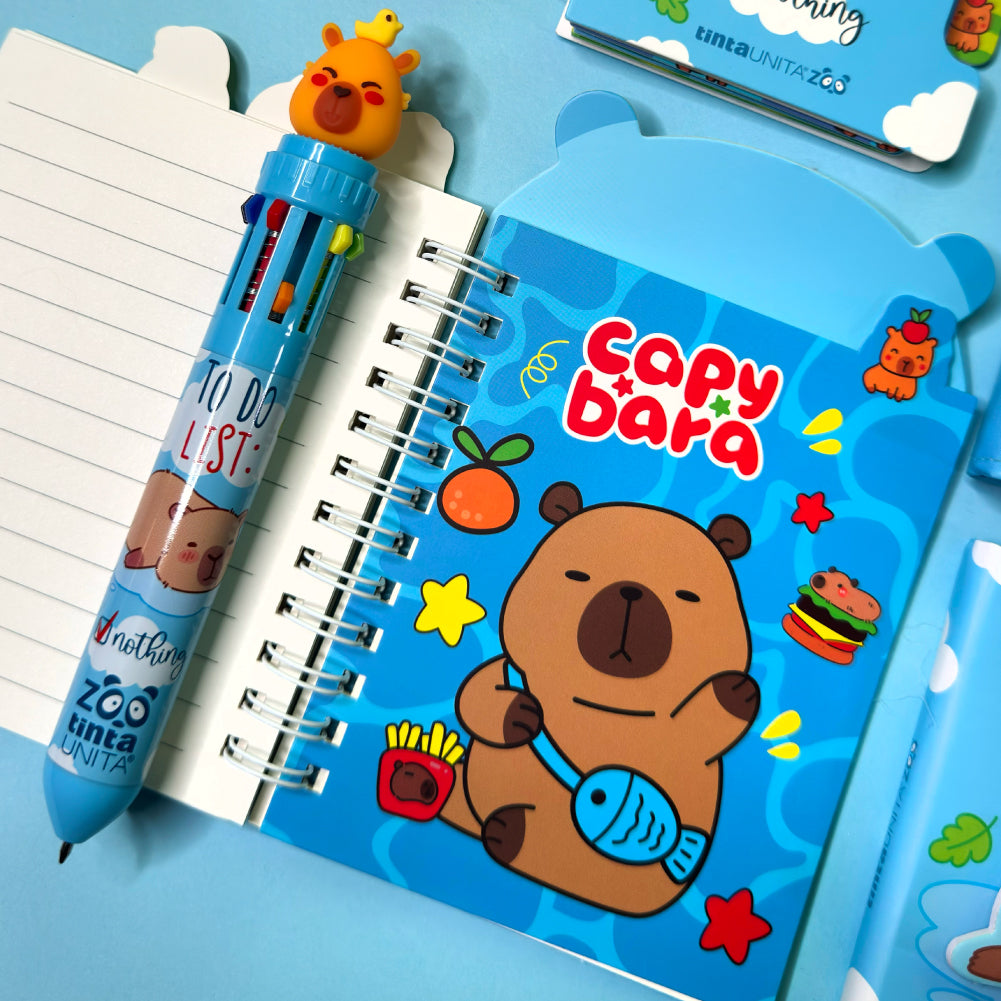 Mini blocchetto Capybara con spirale