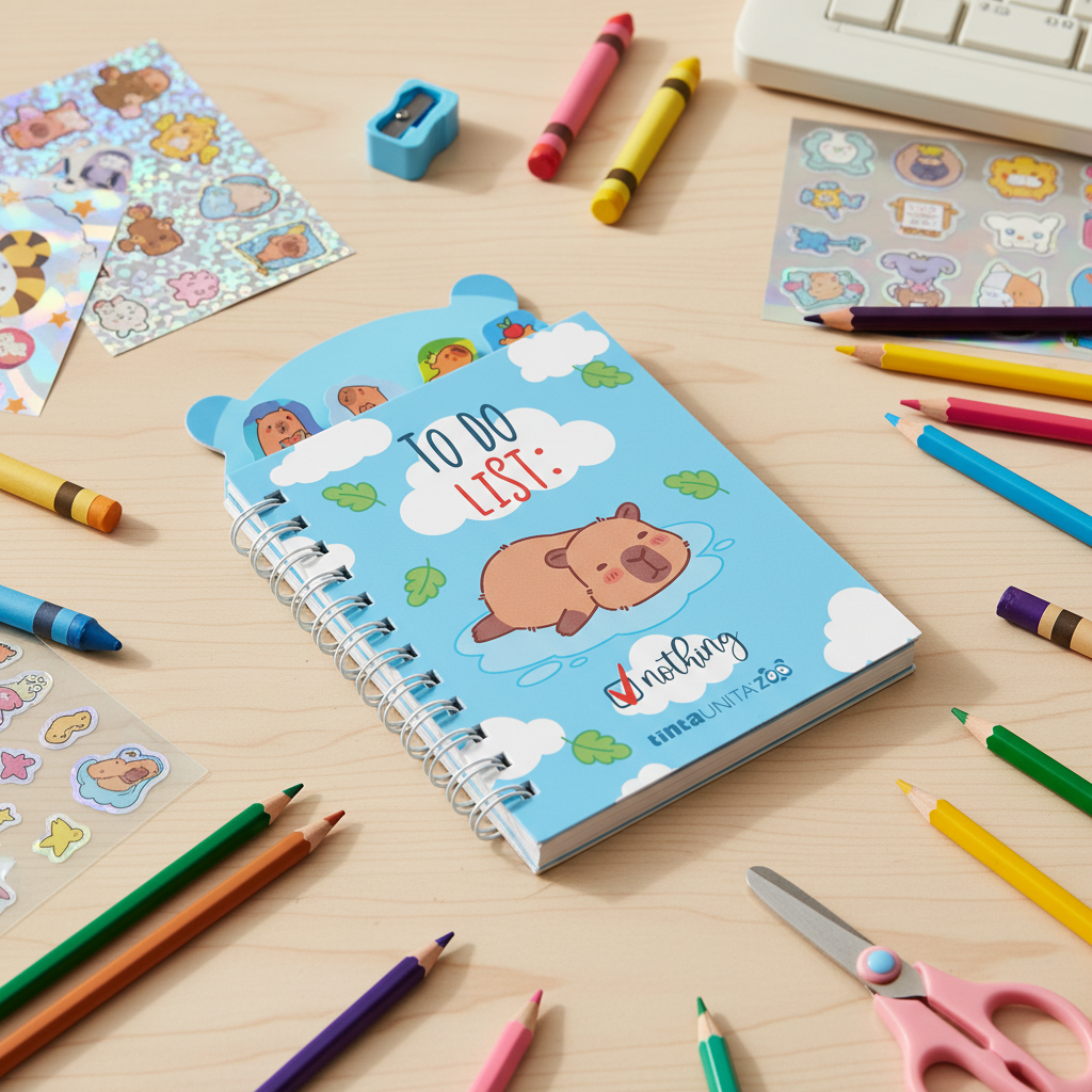 Mini blocchetto Capybara con spirale