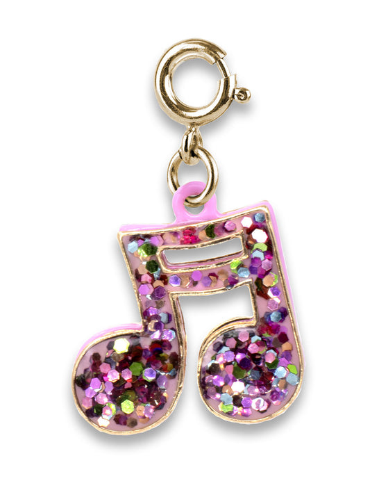 Charm NOTA MUSICALE glitter oro