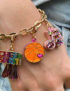 Charm NOTA MUSICALE glitter oro