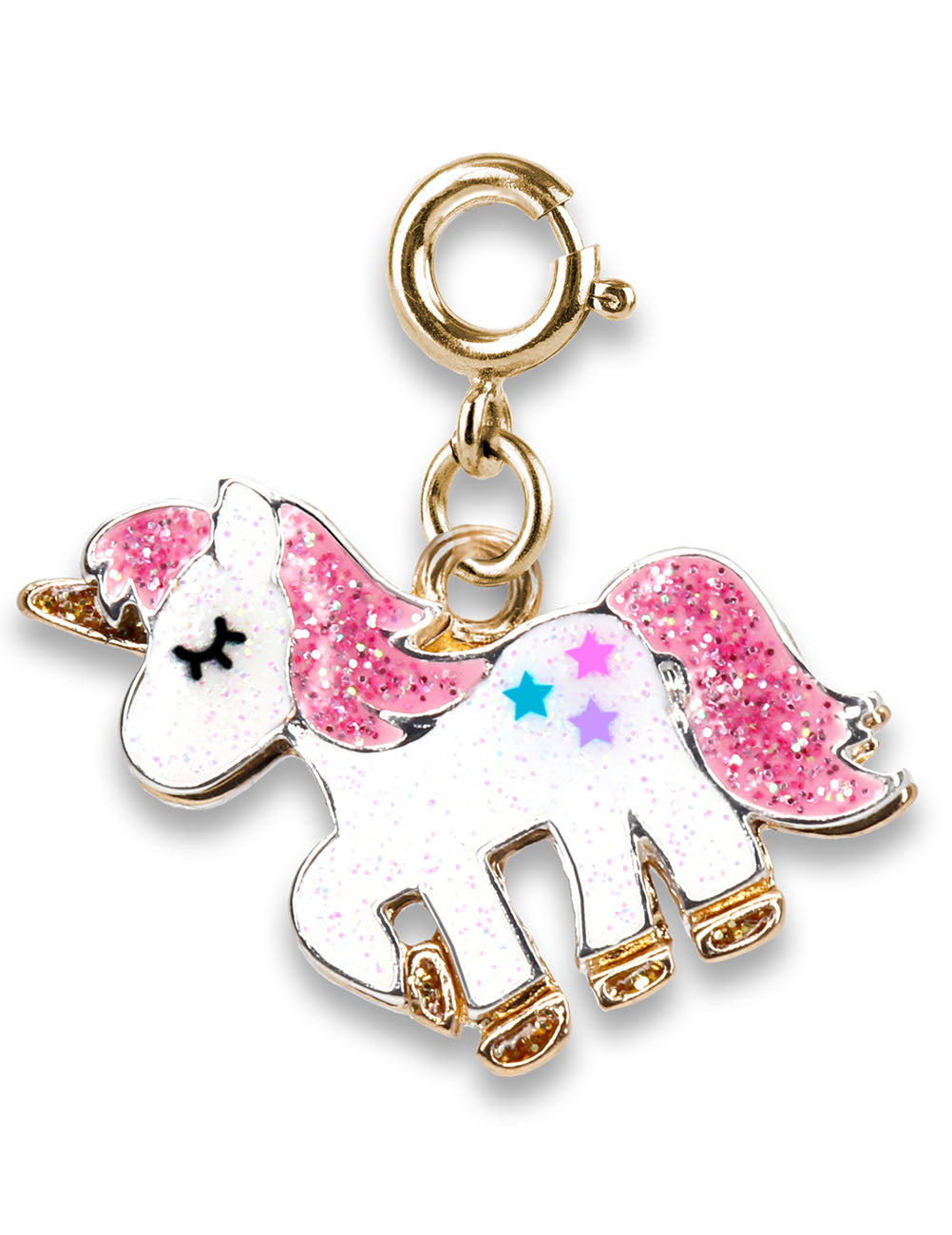 Charm UNICORNO glitter in oro