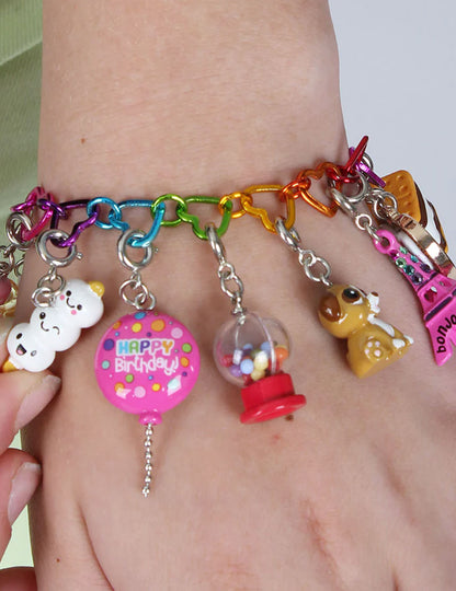 Bracciale a maglie CUORE Arcobaleno