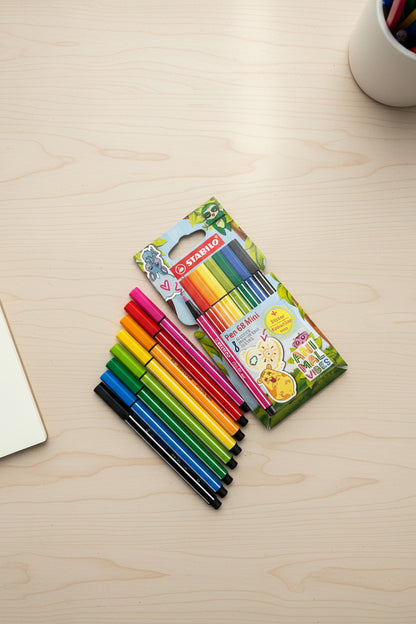 Pennarello PEN 68 MINI ANIMAL VIBES – Astuccio 8 Colori STABILO