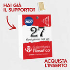 INSERTO Calendario Filosofico 2027 - A6 Misura 10 x 14 CM - INSERTO