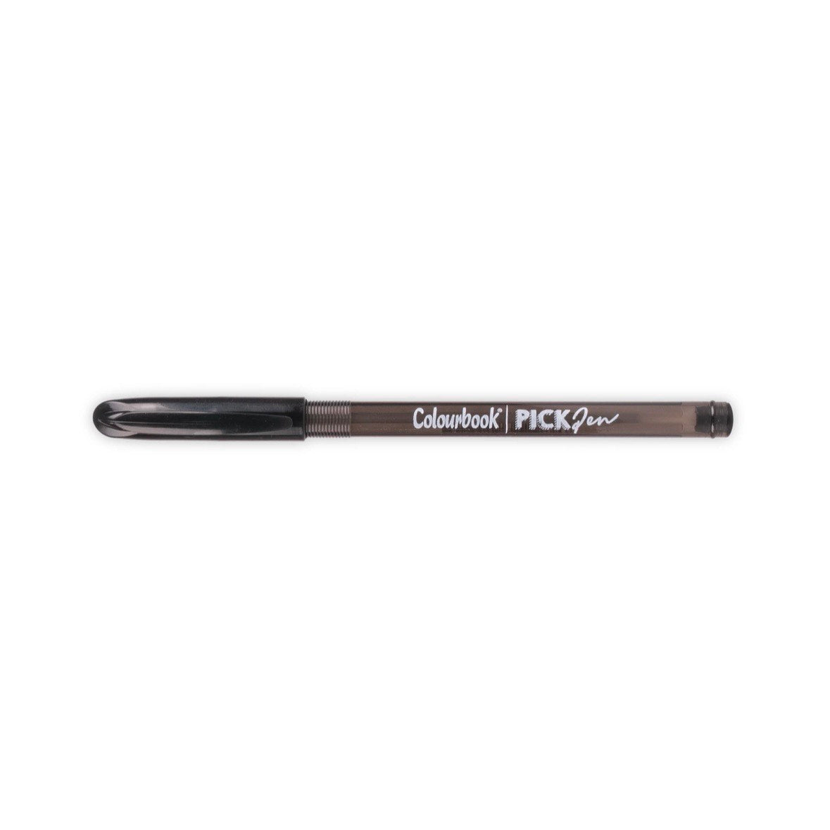 Penna a sfera Pick Pen Colourbook nera con inchiostro brillante punta 1mm