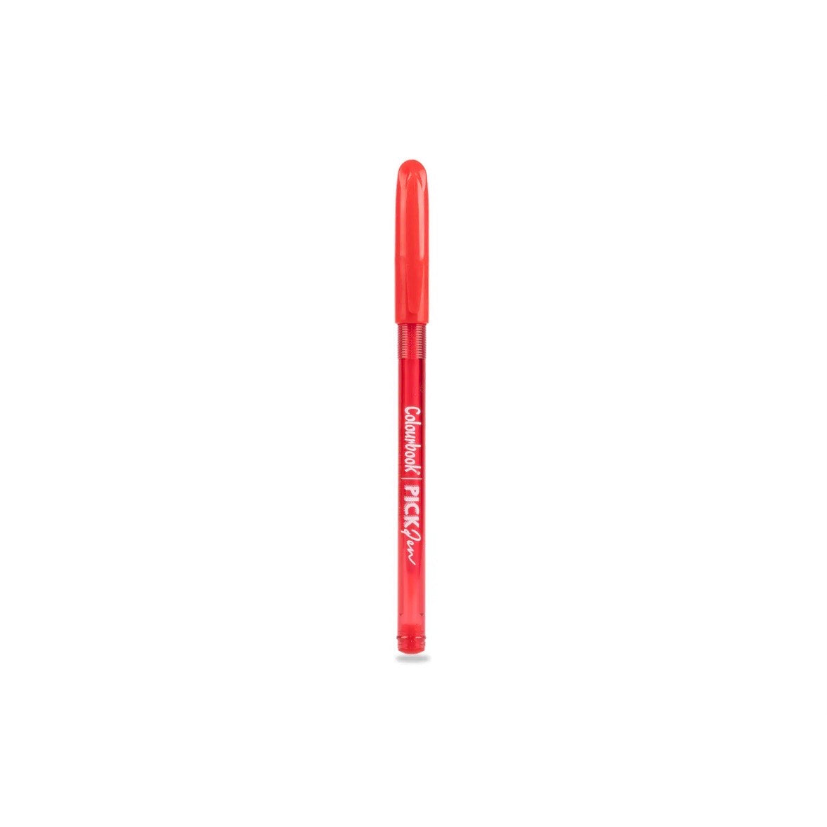 Penna a sfera Pick Pen Colourbook rossa con inchiostro brillante punta 1mm
