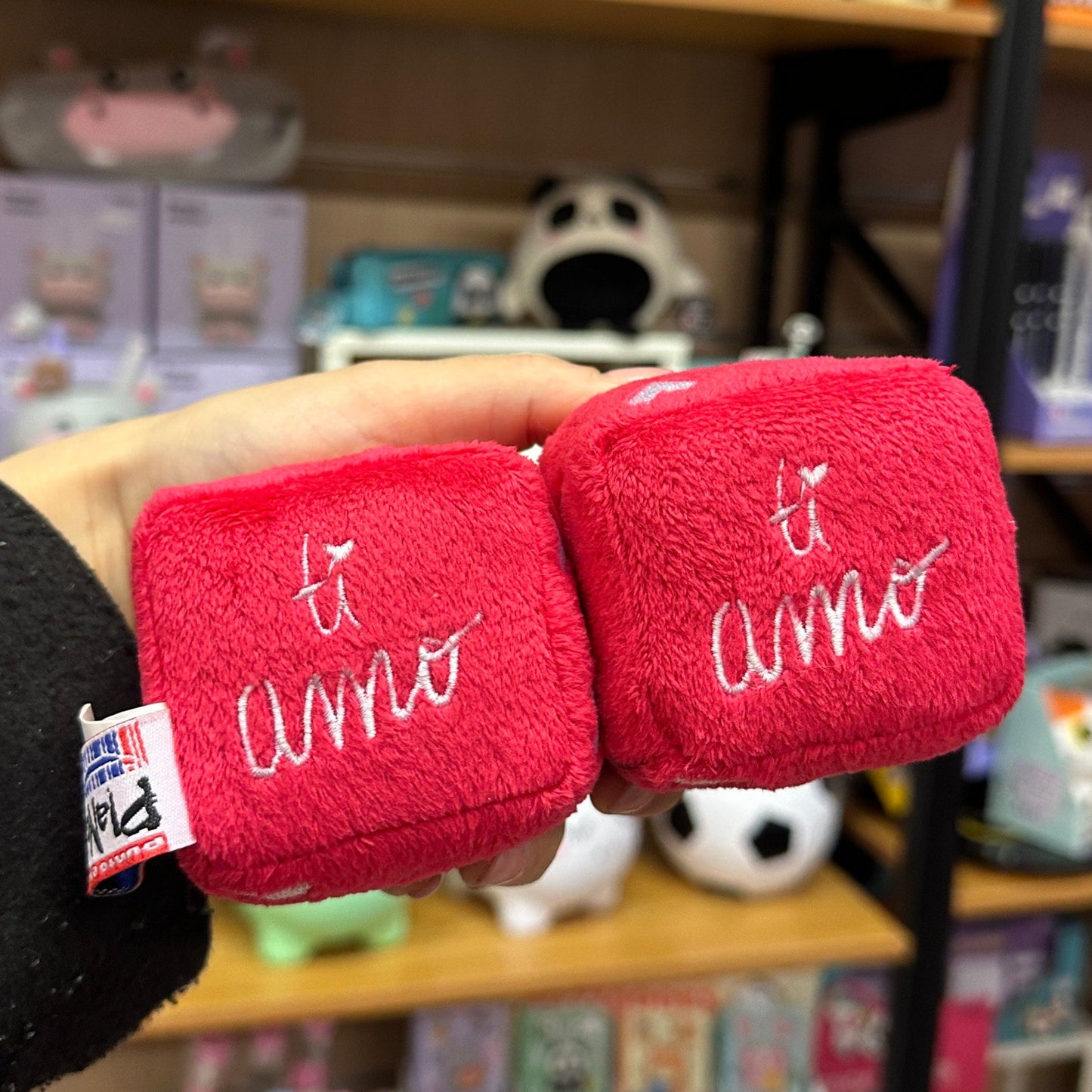 Dadi peluche con ventosa luminosi con led