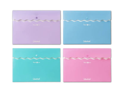 Portadocumenti A4 con bottone Folder Wave