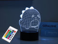 Lampada LED 3D HELLO DINO