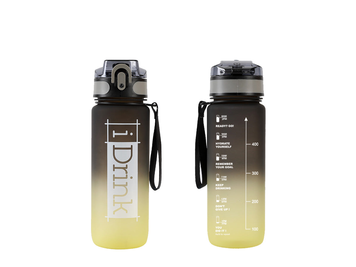 Borraccia in Tritan 750ml - Nera e Gialla