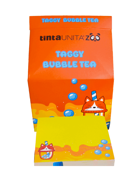 Notes Taggy Milk Bubble Tea Tinta Unita