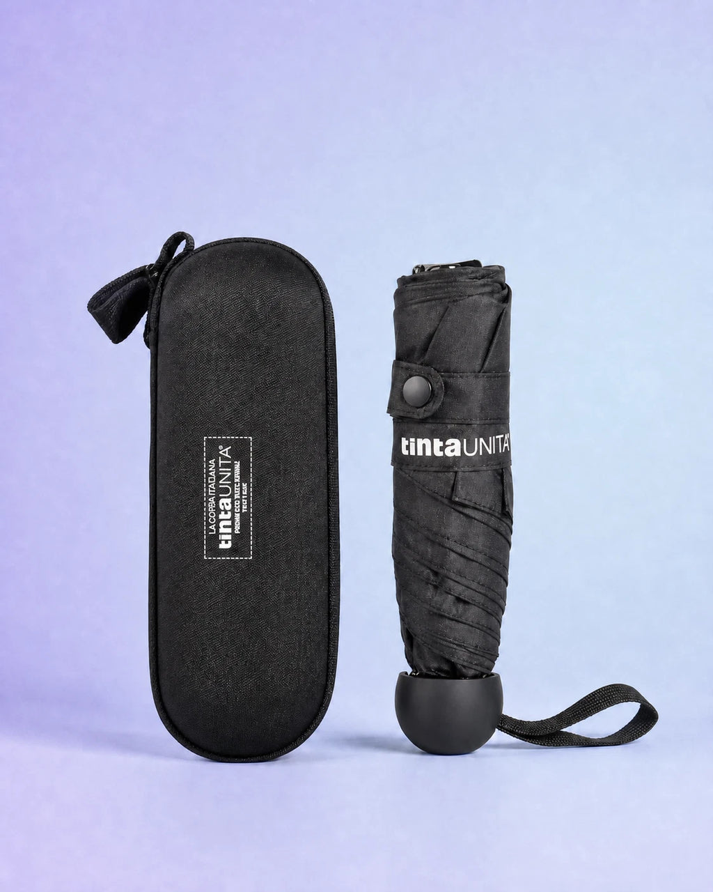 Ombrello Pieghevole Tinta Unita con Astuccio