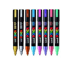 Uni Posca Punta 5MM Metal e Fluo