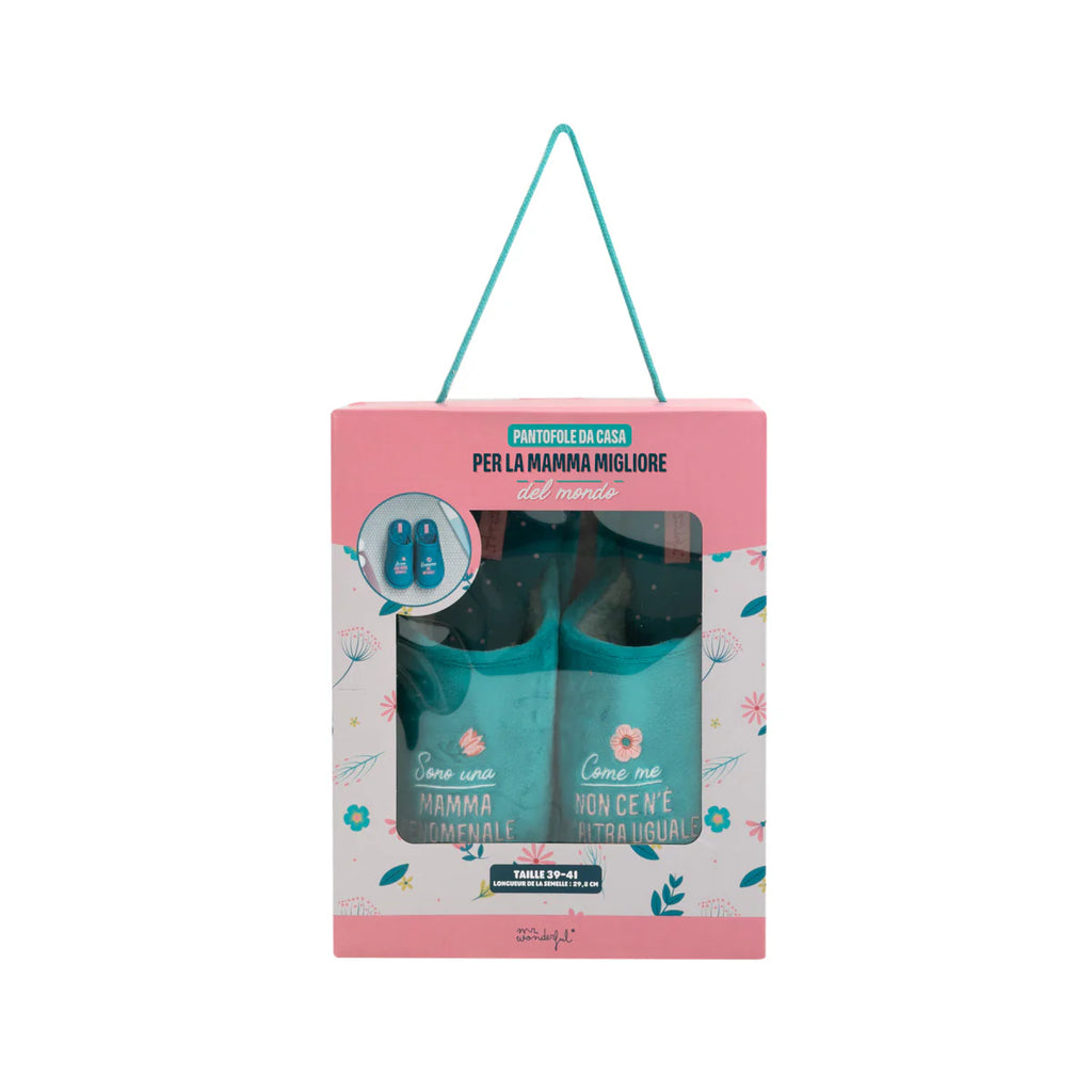 Pantofole “Mamma fenomenale” – Coccole per la mamma 💚