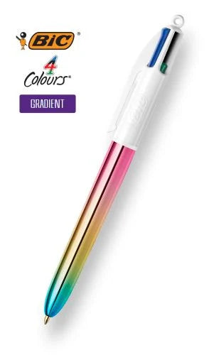Penna BIC 4 Colori Fusto Gradient